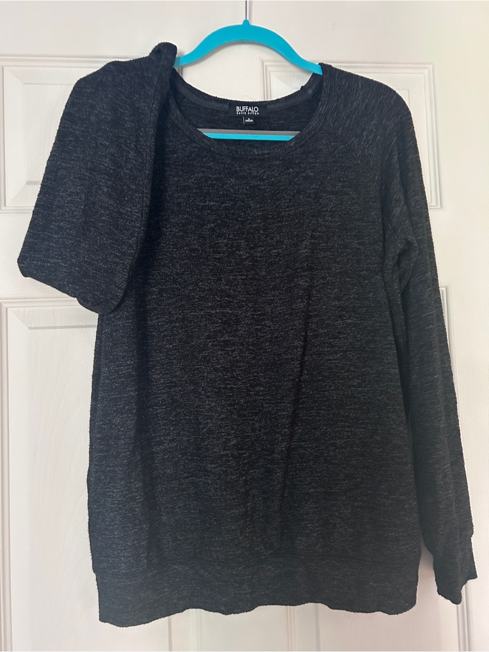Buffalo David Bitton Black Heather Knit Top